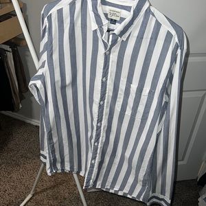 J Crew Striped Slim Fit Button Down Shirt